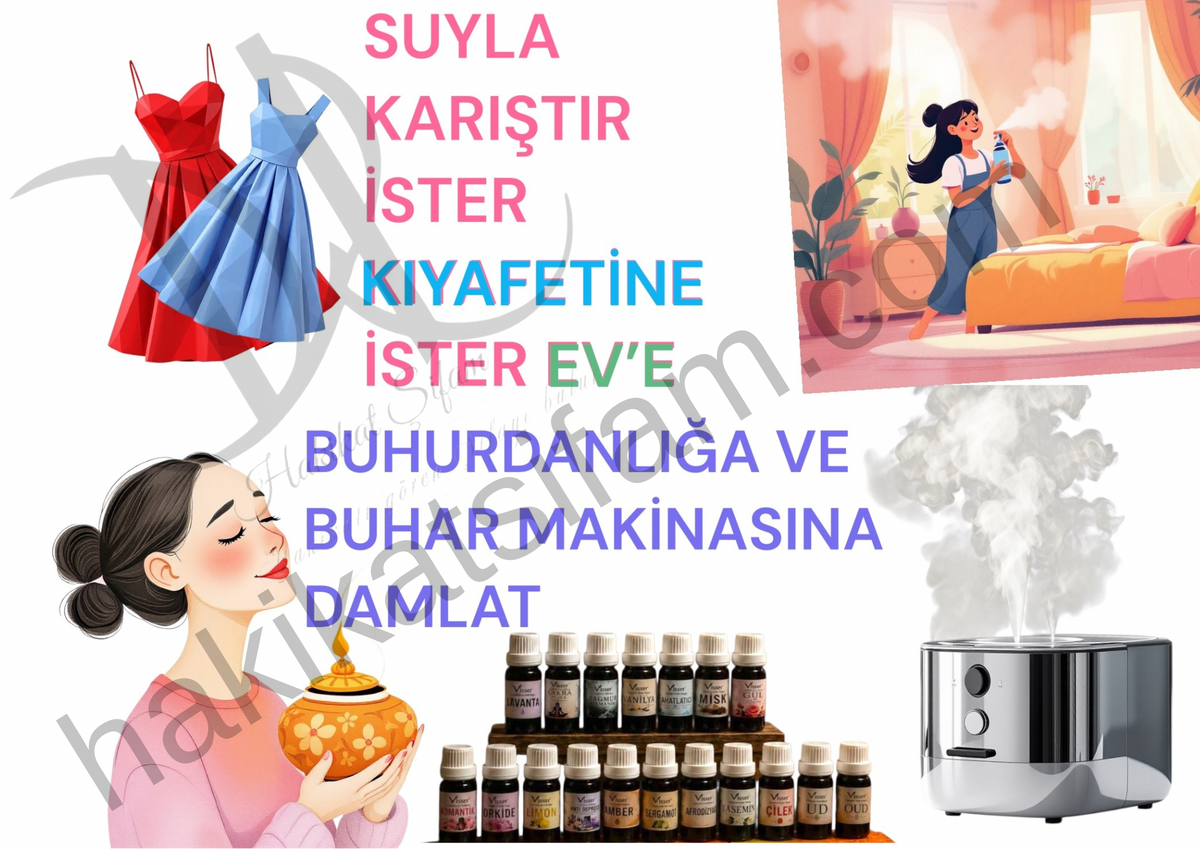 Esansiyel Koku Yağı 4’lü Set Pudra-Afrodizyak-Lilyum-Rahatlatıcı